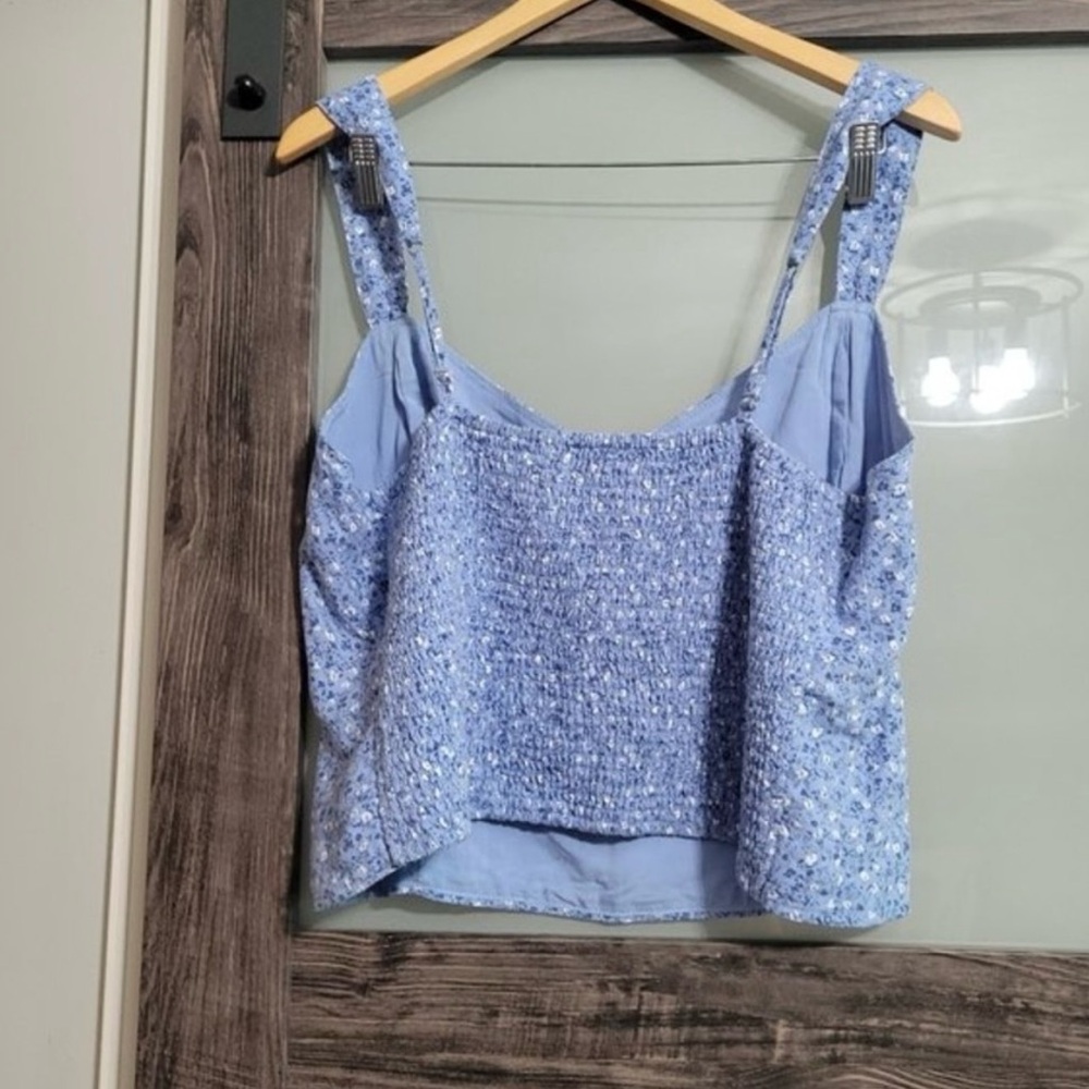 Abercrombie & Fitch micro floral print smocked back tank - Picture 3 of 3